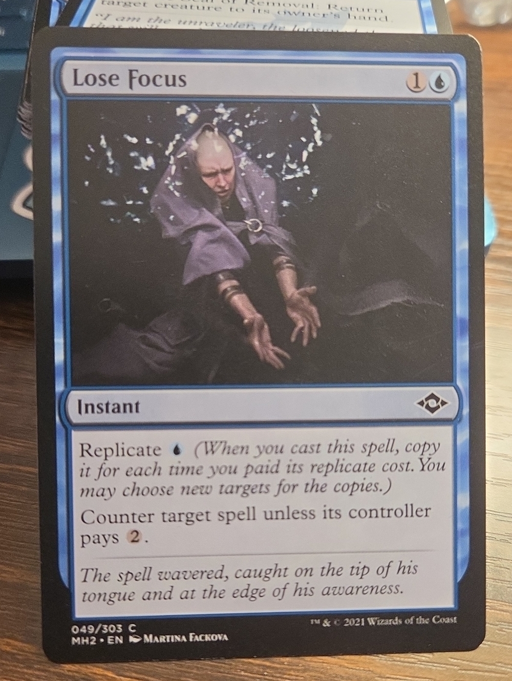 Lose Focus Blue Instant Card - Wizards of the Coast
